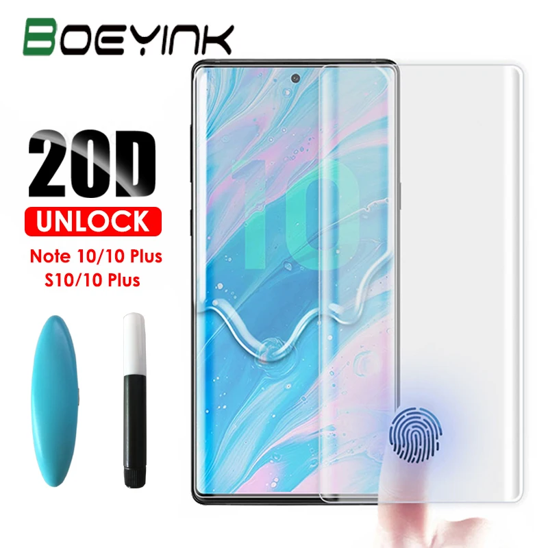 21D UV Note 10 Plus Screen Protector UV Glass for Samsung Galaxy S8 S9 S10 Plus 5G Note 8 9 Full Glue Note 10 10+ Tempered Glass
21D UV Note 10 Plus Screen Protector UV Glass for Samsung Galaxy S8 S9 S10 Plus 5G Note 8 9 Full Glue Note 10 10+ Tempered Glass