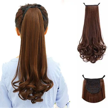 LUPU 22 Inches Long Curly Synthetic Ponytail in Drawstring Hairpieces High Temperature Fiber Hair Tail For Women
LUPU 22 Inches Long Curly Synthetic Ponytail in Drawstring Hairpieces High Temperature Fiber Hair Tail For Women