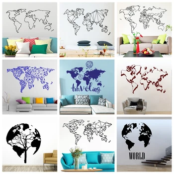 Hot World Map Wall Sticker For Room Decoration Accessories Bedroom Decor Office Family Decoration Vinyl Map Wallpaper Murals 
Hot World Map Wall Sticker For Room Decoration Accessories Bedroom Decor Office Family Decoration Vinyl Map Wallpaper Murals