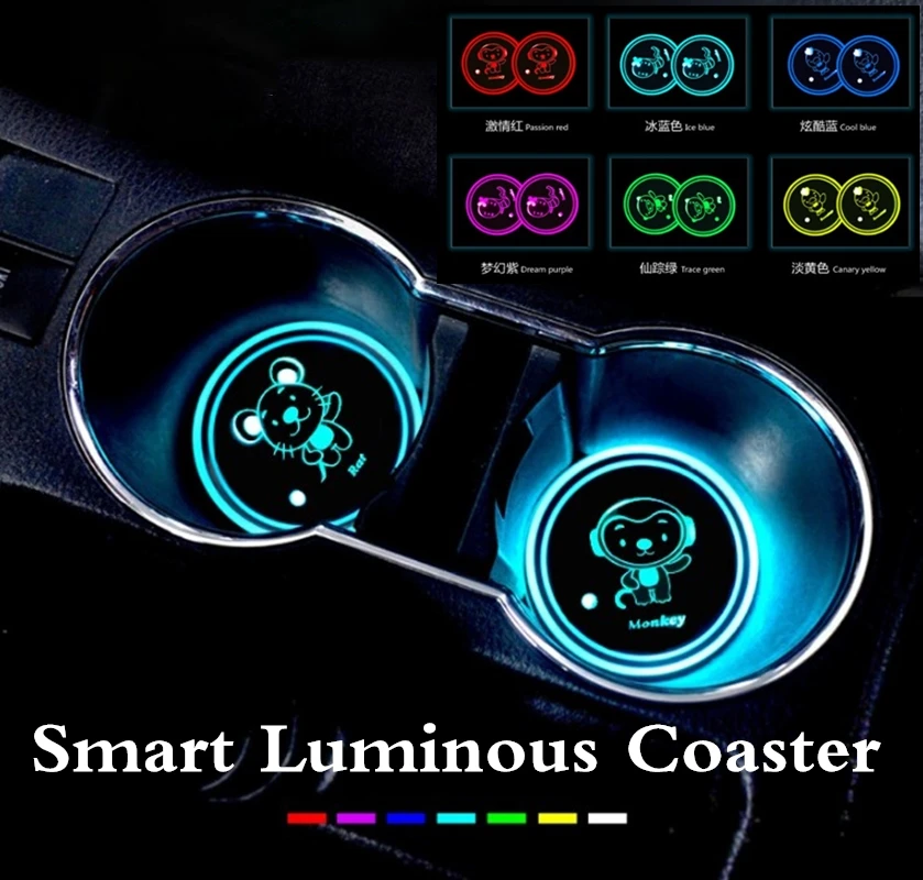 2X Led Universal colorful Led Car Logo Cup lights Mini Smart luminous water coaster Car Logo Cup lights for zodiac Series
2X Led Universal colorful Led Car Logo Cup lights Mini Smart luminous water coaster Car Logo Cup lights for zodiac Series