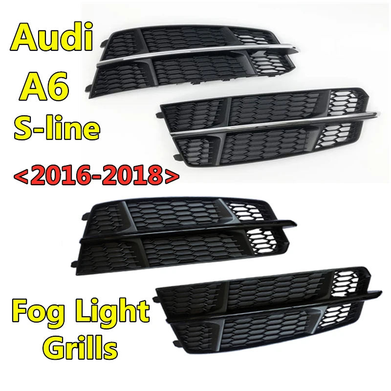 Original Car Replacement Accessories Front Lower Bumper Cover Fog light grill Fog lamp grille For Audi- A6 S-line 2016 2017 2018
Original Car Replacement Accessories Front Lower Bumper Cover Fog light grill Fog lamp grille For Audi- A6 S-line 2016 2017 2018