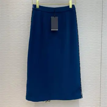 Y333 2020 new fashional ladies blue skirt elegant letter printing stitching pleated high waist skirt women
Y333 2020 new fashional ladies blue skirt elegant letter printing stitching pleated high waist skirt women