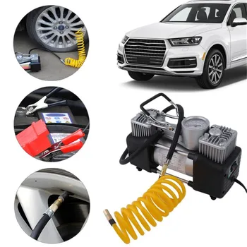150PSI 60L/min 300W Car Air Compressor Tyre 12V Stainless Steel Double Cylinder Inflator High Power Car Tyre Inflation Pump 
150PSI 60L/min 300W Car Air Compressor Tyre 12V Stainless Steel Double Cylinder Inflator High Power Car Tyre Inflation Pump
