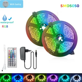 RGB led Strip Light 5050 5M 10M 15M SMD2835 Waterproof Led Tape with battries IR Remote Controller DC12V Ribbon diode led lights 
RGB led Strip Light 5050 5M 10M 15M SMD2835 Waterproof Led Tape with battries IR Remote Controller DC12V Ribbon diode led lights
