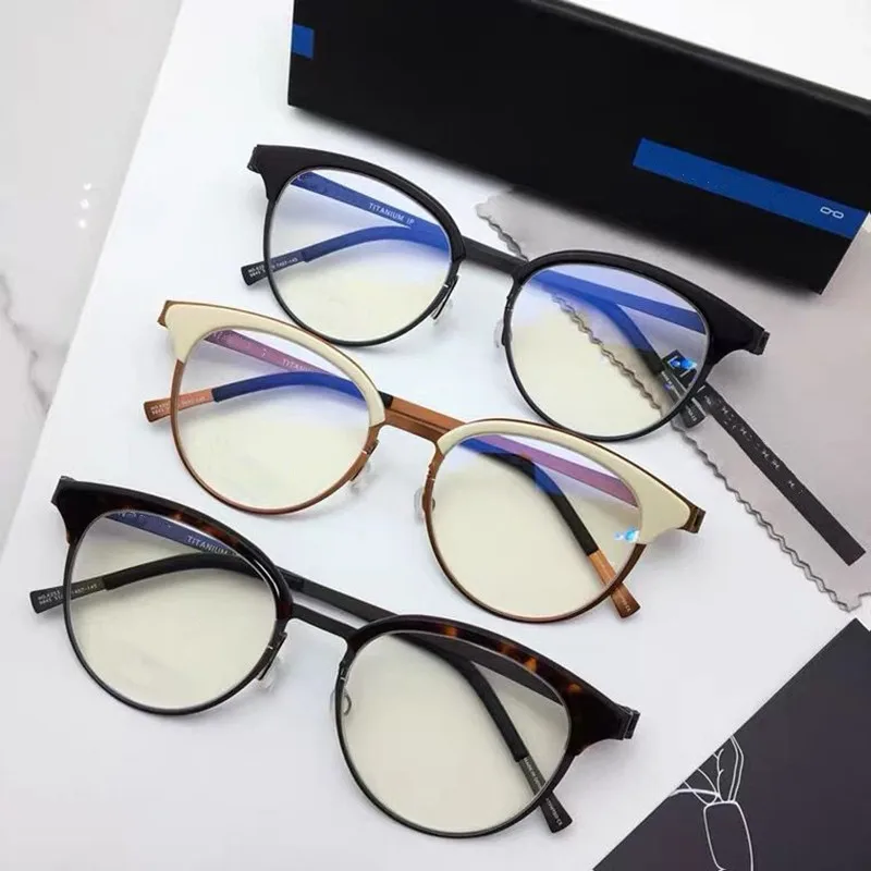 Titanium Glasses Frame Men Women Danmark Brand Handmade Retro Round Eyeglasses Computer Myopia Prescription Eyewear
Titanium Glasses Frame Men Women Danmark Brand Handmade Retro Round Eyeglasses Computer Myopia Prescription Eyewear