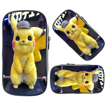 Pokemon Detective Pikachu Cosmetics Cases Kids Pencil Box Large Stationery School Supplies Fashion Purses Boys Girls Makeup Bag
Pokemon Detective Pikachu Cosmetics Cases Kids Pencil Box Large Stationery School Supplies Fashion Purses Boys Girls Makeup Bag