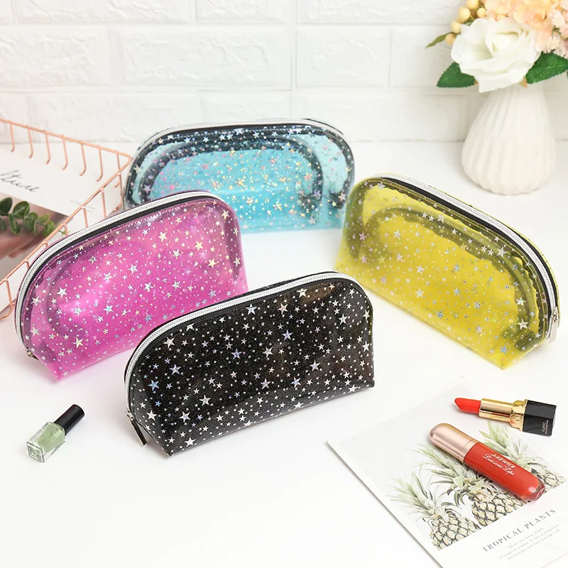 Transparent cosmetic bag large capacity fashion cosmetic storage bag PVC laser wash bag waterproof necessarie feminina LXFZQ
Transparent cosmetic bag large capacity fashion cosmetic storage bag PVC laser wash bag waterproof necessarie feminina LXFZQ