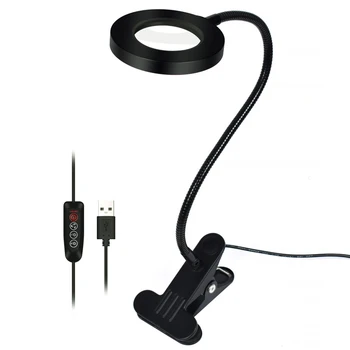 Hapeisy 3 Colors LED Magnifying Glass 3X Large Lens Magnifying Light for Reading Embroidering Inspection Clip-On Table Lamp
Hapeisy 3 Colors LED Magnifying Glass 3X Large Lens Magnifying Light for Reading Embroidering Inspection Clip-On Table Lamp