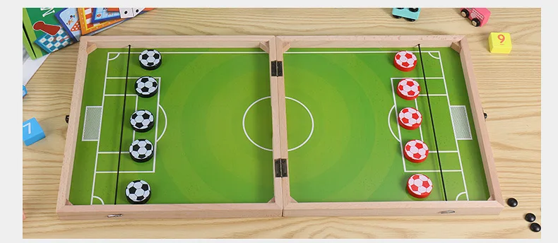 Foldable 4in1Foosball Winner Games Table Hockey Game Catapult Chess Flying Chess Parent-child Interactive Toy Family Party Game Foldable 4in1Foosball Winner Games Table Hockey Game Catapult Chess Flying Chess Parent-child Interactive Toy Family Party Game