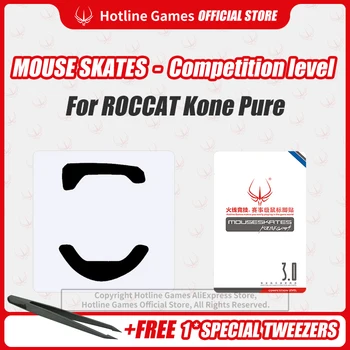 Hotline Games 3.0 Competition Level Mouse Skates Mouse Feet Pad Replacement Feet for ROCCAT Kone Pure 0.28mm/0.6mm Thickness
Hotline Games 3.0 Competition Level Mouse Skates Mouse Feet Pad Replacement Feet for ROCCAT Kone Pure 0.28mm/0.6mm Thickness