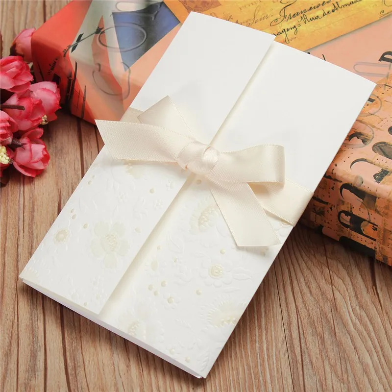 10Pcs Invitations Cards Flower Laser Ribbon Bowknot Wedding Evening Invitations Cards Personalized Envelopes Seals
10Pcs Invitations Cards Flower Laser Ribbon Bowknot Wedding Evening Invitations Cards Personalized Envelopes Seals