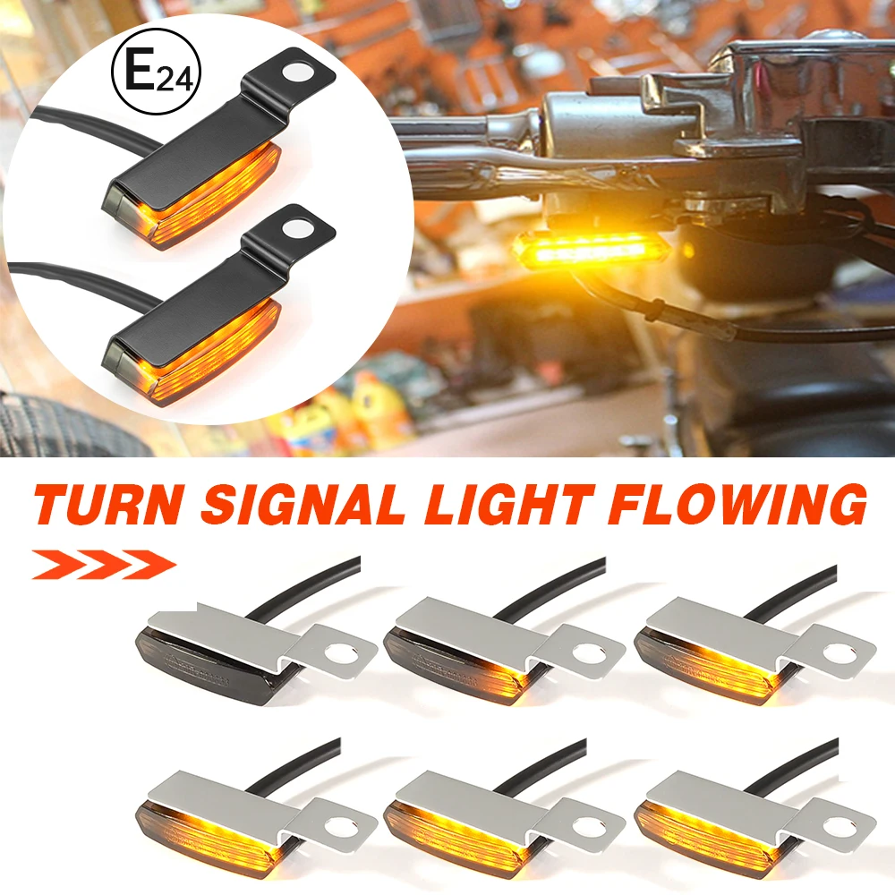 Mini LED Motorcycle Turn Signal Light Emark Flasher Flowing Blinker Light Indicators For Harley Bobber Cafe Racer Scooter ATV
Mini LED Motorcycle Turn Signal Light Emark Flasher Flowing Blinker Light Indicators For Harley Bobber Cafe Racer Scooter ATV