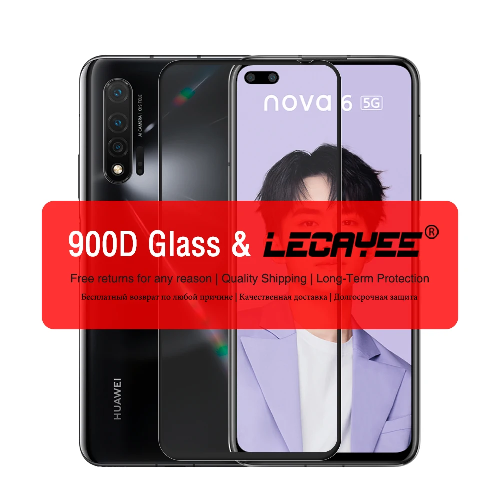 LECAYEE 900D Tempered Glass Screen Protector for Huawei Honor View 30 Pro V20 V10 honor 20 pro 10 lite 10i 9X Phone Front Cover
LECAYEE 900D Tempered Glass Screen Protector for Huawei Honor View 30 Pro V20 V10 honor 20 pro 10 lite 10i 9X Phone Front Cover
