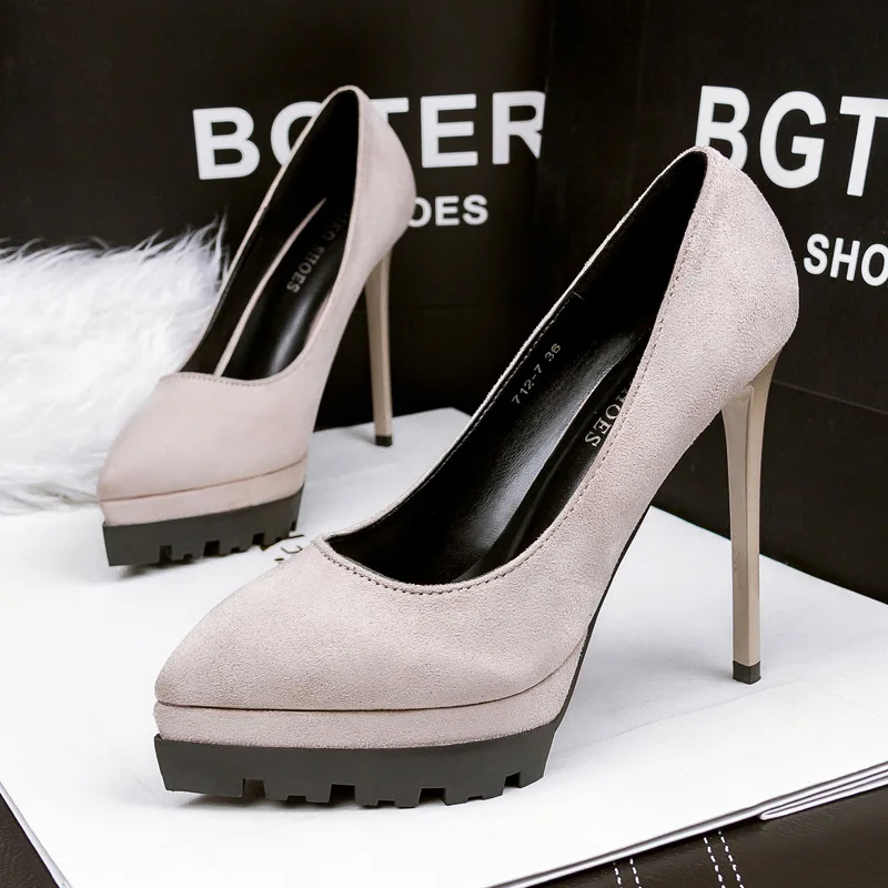 2020 New Women's High Heels Shallow Office Shoes New Arrival Solid Flock Platform Pointed Toe Women Pumps Super High Sexy Shoes
2020 New Women's High Heels Shallow Office Shoes New Arrival Solid Flock Platform Pointed Toe Women Pumps Super High Sexy Shoes