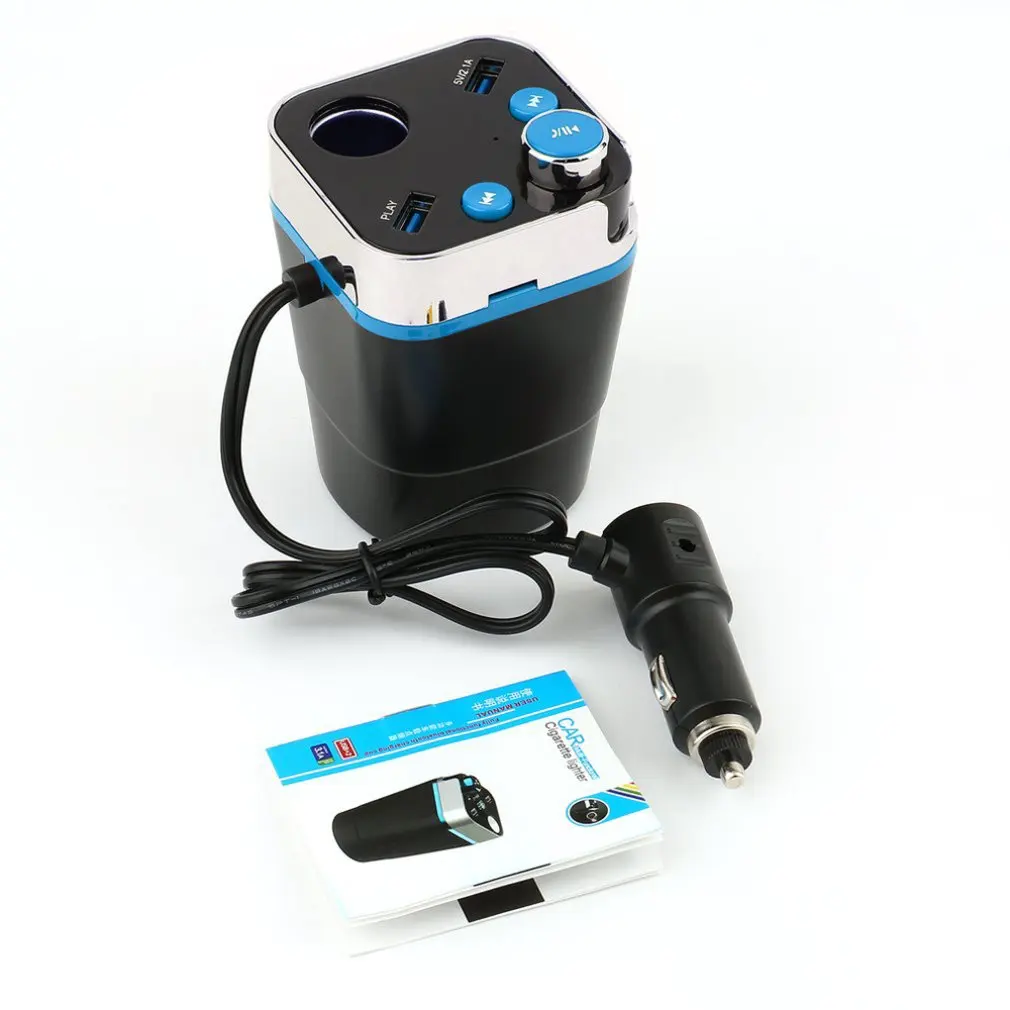 A28 Cup Shape Car Charger FM Transmitter LED Display Multifunction Cigarette Lighter With Microphone Support TF Card
A28 Cup Shape Car Charger FM Transmitter LED Display Multifunction Cigarette Lighter With Microphone Support TF Card