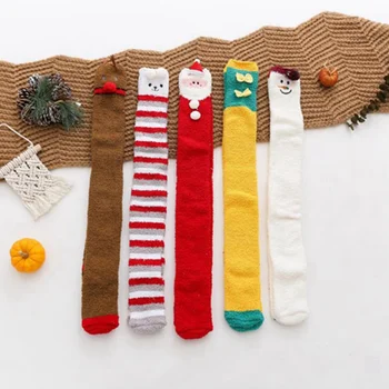 Autumn And Winter Christmas Over The Knee Socks Coral Velvet Cartoon Three-dimensional Decorative Half Velvet Sleeping Socks
Autumn And Winter Christmas Over The Knee Socks Coral Velvet Cartoon Three-dimensional Decorative Half Velvet Sleeping Socks