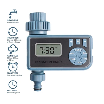 Smart Automatic Electronic Digital Water Timer Irrigation Controller System With LCD Display Home Irrigation Timer
Smart Automatic Electronic Digital Water Timer Irrigation Controller System With LCD Display Home Irrigation Timer