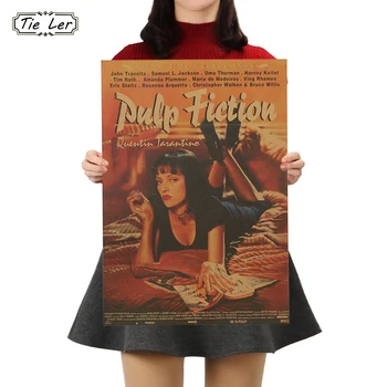 TIE LER Pulp Fiction Retro Nostalgia Classic Old Movie Poster Kraft Paper Wall Sticker
TIE LER Pulp Fiction Retro Nostalgia Classic Old Movie Poster Kraft Paper Wall Sticker
