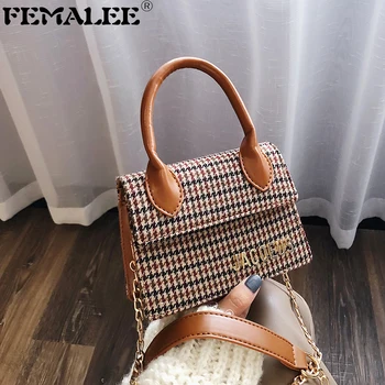 Vintage Luxury Hand Bags Brand Purses Women Designer Handbags Small Checkered Shoulder Crossbody Bag Houndstooth 2019 Mini Totes
Vintage Luxury Hand Bags Brand Purses Women Designer Handbags Small Checkered Shoulder Crossbody Bag Houndstooth 2019 Mini Totes