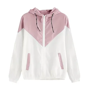 Jaycosin Women Basic Jackets Female Zipper Pockets Casual Long Sleeves Coats Autumn Hooded Jacket Two Tone Windbreaker Jacket
Jaycosin Women Basic Jackets Female Zipper Pockets Casual Long Sleeves Coats Autumn Hooded Jacket Two Tone Windbreaker Jacket