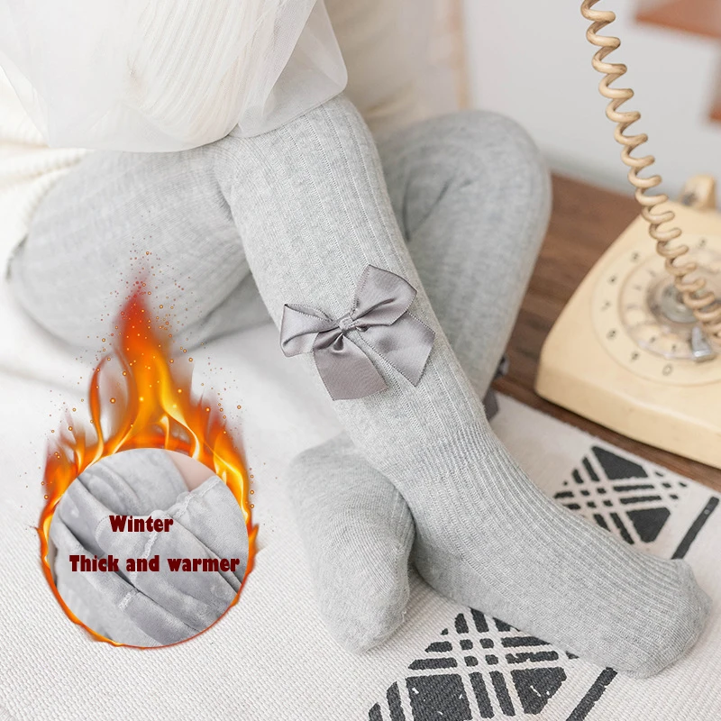 Winter Pantyhose Baby Girls Thick Warmer Tights Pants Bowknot Knitted Fleece Lining Trousers
Winter Pantyhose Baby Girls Thick Warmer Tights Pants Bowknot Knitted Fleece Lining Trousers
