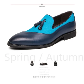 Spring autumn new style men shoes pointed slip-on shoes Color stitching fashion novelte men shoes daily outdoor adult men casual
Spring autumn new style men shoes pointed slip-on shoes Color stitching fashion novelte men shoes daily outdoor adult men casual