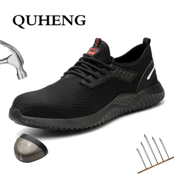 QUHENG Casual Breathable Outdoor Sneakers Puncture Proof Boots Comfortable Industrial Shoes Men's Steel Toe Work Safety Shoes
QUHENG Casual Breathable Outdoor Sneakers Puncture Proof Boots Comfortable Industrial Shoes Men's Steel Toe Work Safety Shoes