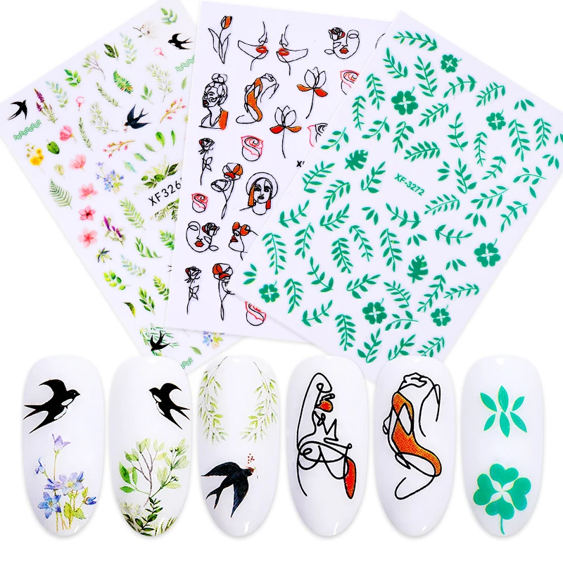 1 Sheet Flower Leaf Mix Patterns Leaf 3D Nail Sticker Nail Art Transfer Stickers Paper Nail Decorations DIY Designs Accessories
1 Sheet Flower Leaf Mix Patterns Leaf 3D Nail Sticker Nail Art Transfer Stickers Paper Nail Decorations DIY Designs Accessories