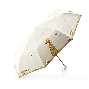 Automatic Umbrella Rain Cartoon Giraffe Print Sunscreen Folding Umbrellas Windproof Anti UV Parasol
Automatic Umbrella Rain Cartoon Giraffe Print Sunscreen Folding Umbrellas Windproof Anti UV Parasol