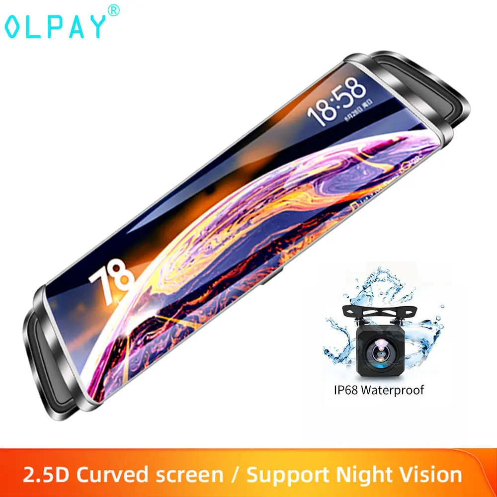 OLPAY Stream Media Dashcam Full HD 1920x1080 Mirror DVR Car Recorder ADAS GPS Dash Camera 10 inches IPS Touch Screen Car DVR
OLPAY Stream Media Dashcam Full HD 1920x1080 Mirror DVR Car Recorder ADAS GPS Dash Camera 10 inches IPS Touch Screen Car DVR