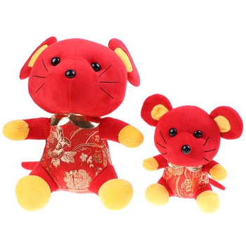 Cute 2020 Rat Year China Dress Mascot Blessing Mouse Plush Rat in Tang Suit Soft Toys Chinese New Year Party Decoration Gift 
Cute 2020 Rat Year China Dress Mascot Blessing Mouse Plush Rat in Tang Suit Soft Toys Chinese New Year Party Decoration Gift