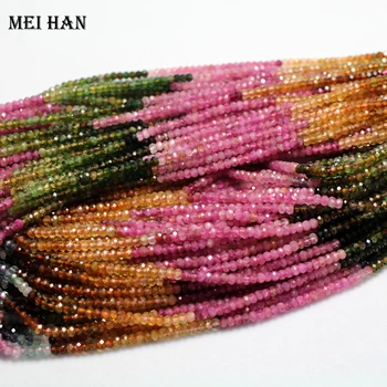 Meihan Natural Colorful Tourmaline 2.5*3.5mm faceted rondelle round beads stone for jewelry making design
Meihan Natural Colorful Tourmaline 2.5*3.5mm faceted rondelle round beads stone for jewelry making design