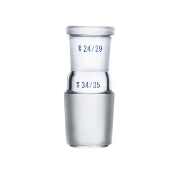 Glass Reducing Adapter From 34/35 Male To 24/29 Female,Chemical Lab Glassware
Glass Reducing Adapter From 34/35 Male To 24/29 Female,Chemical Lab Glassware