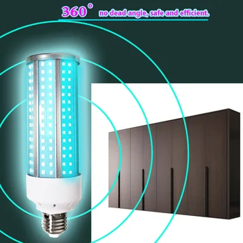 60W E27 Kill Mites Led Hotel Germicidal Sterilizer Hospital Home Office UV Disinfection Lamp Schools Corn Bulb Wardrobe Aluminum
60W E27 Kill Mites Led Hotel Germicidal Sterilizer Hospital Home Office UV Disinfection Lamp Schools Corn Bulb Wardrobe Aluminum