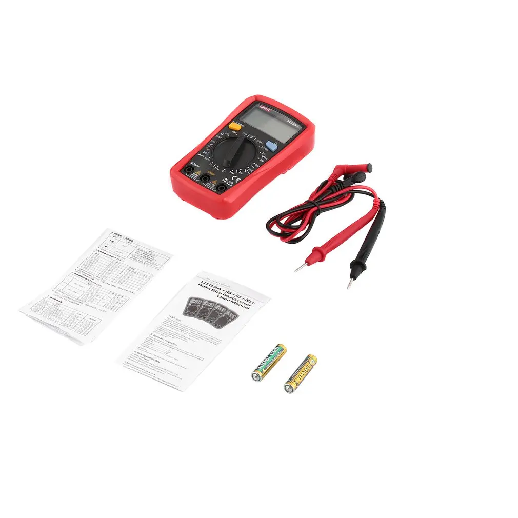Digital Multimeter UNIT DC/AC Voltage Current Meter Handheld Ammeter Ohm Diode Capacitance Tester 1999 Counts Multitester
Digital Multimeter UNIT DC/AC Voltage Current Meter Handheld Ammeter Ohm Diode Capacitance Tester 1999 Counts Multitester