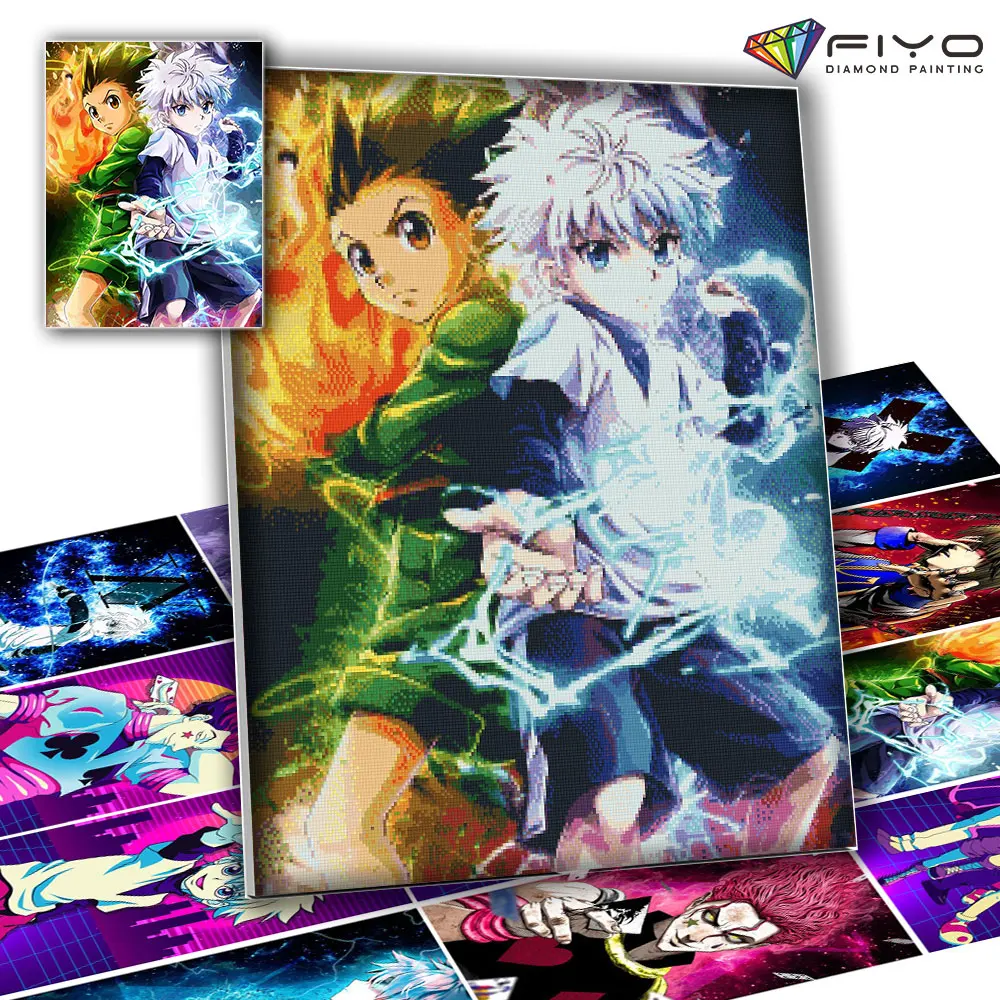 Diamond Painting 5D DIY Anime Hunter X Mosaic Embroidery Cross Stitch Kit Home Decor Handicraft pintura diamante | Дом и сад