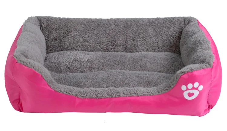 fushia dog bed