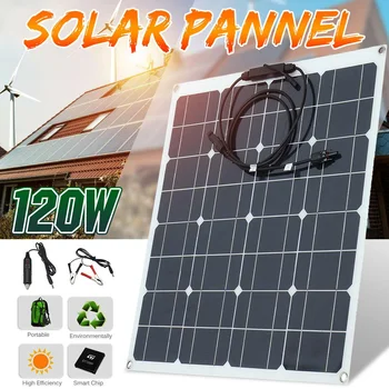 NEW 120W Solar Panel 12V Semi-flexible Monocrystalline Solar Cell DIY Module Cable Outdoor Connector Battery Charger Waterproof
NEW 120W Solar Panel 12V Semi-flexible Monocrystalline Solar Cell DIY Module Cable Outdoor Connector Battery Charger Waterproof