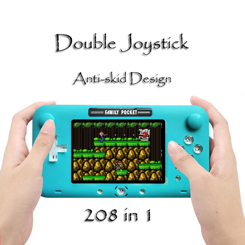 Mini 4.0 inch Screen Video Game Console Double Joystick Handheld bulit-in 208 8 Bit Retro Games TV Output Earphone Port Pocket
Mini 4.0 inch Screen Video Game Console Double Joystick Handheld bulit-in 208 8 Bit Retro Games TV Output Earphone Port Pocket