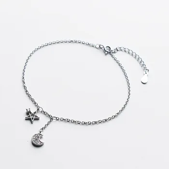 Korean-style Cool Design Star Story Bracelets Micro Zircon Moon and Stars Bracelets Anklets Female Ornament
Korean-style Cool Design Star Story Bracelets Micro Zircon Moon and Stars Bracelets Anklets Female Ornament
