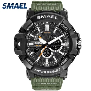 Men Watches Sport SMAEL Quartz Wristwatches Alarm Male Clock Dual Time relogio masculino 1809 Waterproof Watches Stop Watch Mens
Men Watches Sport SMAEL Quartz Wristwatches Alarm Male Clock Dual Time relogio masculino 1809 Waterproof Watches Stop Watch Mens