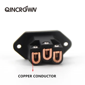 Furukawa FI-06 pure copper machine tailstock HIFI audio amplifier CD machine tail socket AC power tailstock free welding
Furukawa FI-06 pure copper machine tailstock HIFI audio amplifier CD machine tail socket AC power tailstock free welding