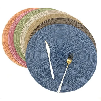 Nordic round table mat Anti Slip Drink Coasters Insulated Solid Placemats Linen Non Slip Ramie Mat Kitchen tool for Home Decor
Nordic round table mat Anti Slip Drink Coasters Insulated Solid Placemats Linen Non Slip Ramie Mat Kitchen tool for Home Decor