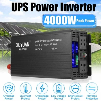 4000W DC 12V to AC 220V UPS Modified Sine Wave Power Inverter LCD Display Off Grid Solar Power Inverter Converter High Quqality
4000W DC 12V to AC 220V UPS Modified Sine Wave Power Inverter LCD Display Off Grid Solar Power Inverter Converter High Quqality