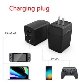 Portable AC Power Charger Dock Base Adapter Type C HDMI TV Converter Holder Stand for Nintend NS Switch Game Console
Portable AC Power Charger Dock Base Adapter Type C HDMI TV Converter Holder Stand for Nintend NS Switch Game Console