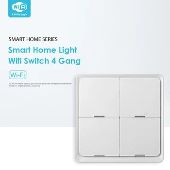 Home Smart Push Button Switches Wireless Switch APP Remote Control Wifi Wall Touch Panel for Smart Home Light
Home Smart Push Button Switches Wireless Switch APP Remote Control Wifi Wall Touch Panel for Smart Home Light
