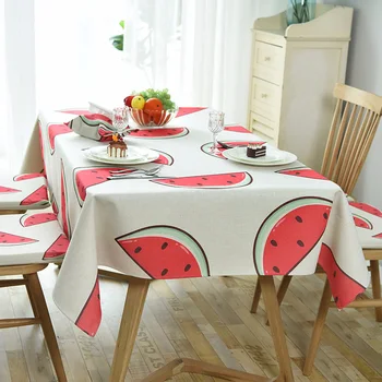 Withme Tablecloth on the table cloths Rectangular Dining Table Covers Towel Dustproof Oilproof Kitchen Pattern Watermelon Print
Withme Tablecloth on the table cloths Rectangular Dining Table Covers Towel Dustproof Oilproof Kitchen Pattern Watermelon Print