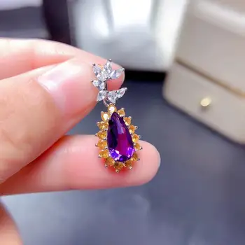 Natural Amethyst Necklace,S925 Silver Amethyst Pendant Long Crystal Necklace Long Necklace, Crystal Pendant Necklace, Boho Neckl
Natural Amethyst Necklace,S925 Silver Amethyst Pendant Long Crystal Necklace Long Necklace, Crystal Pendant Necklace, Boho Neckl