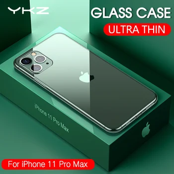 YKZ Luxury Glass Case For iPhone 11 Pro Max Cases Ultra Thin Transparent Glass Cover For iPhone XS MAX XR X 10 7 8 SE Soft Edge
YKZ Luxury Glass Case For iPhone 11 Pro Max Cases Ultra Thin Transparent Glass Cover For iPhone XS MAX XR X 10 7 8 SE Soft Edge