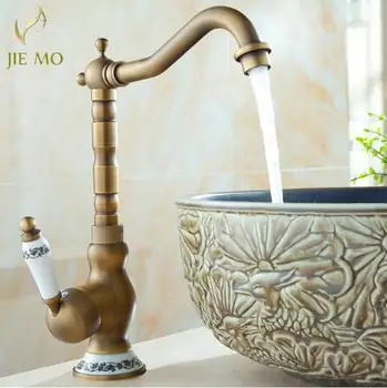 Free Shipping Kitchen taps/cozinha/faucet Antique Brass Swivel Spout Kitchen Faucet Single Handle Vessel Sink Mixer Tap JM148 
Free Shipping Kitchen taps/cozinha/faucet Antique Brass Swivel Spout Kitchen Faucet Single Handle Vessel Sink Mixer Tap JM148